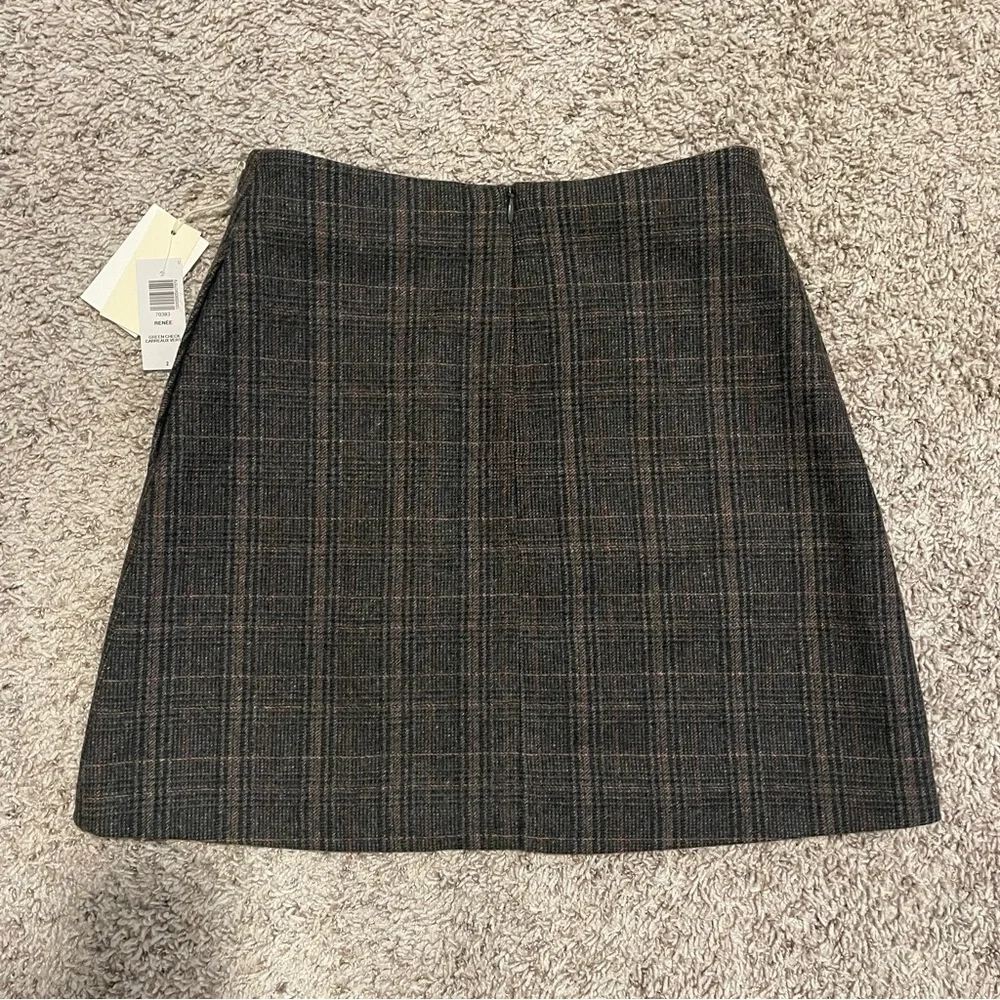 Aritzia Wilfred Renee Plaid Mini Skirt (Wool & Cashmere) - Picture 2 of 8